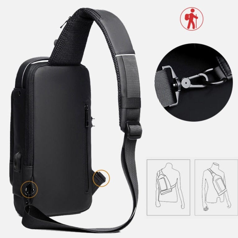 Bolsa Slim Bag™ - Mochila Anti-Furto com Senha e USB