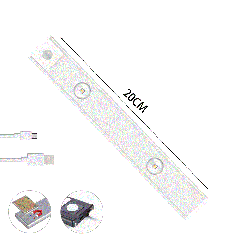 Luz de Led Para Armários, com Sensor de Movimento + Frete Grátis