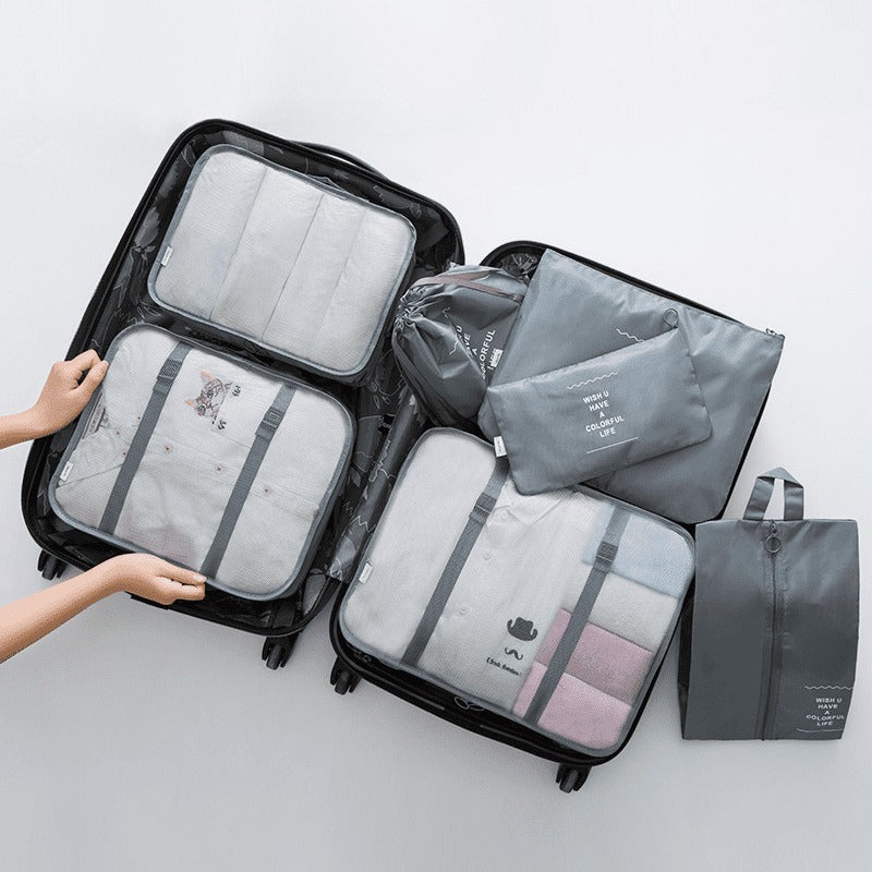 [PAGUE 4 LEVE 7] Kit 7 Bolsas Organizadoras Para Mala de Viagem STORAGE BAG - SUPER PROMOÇÃO POR TEMPO LIMITADO