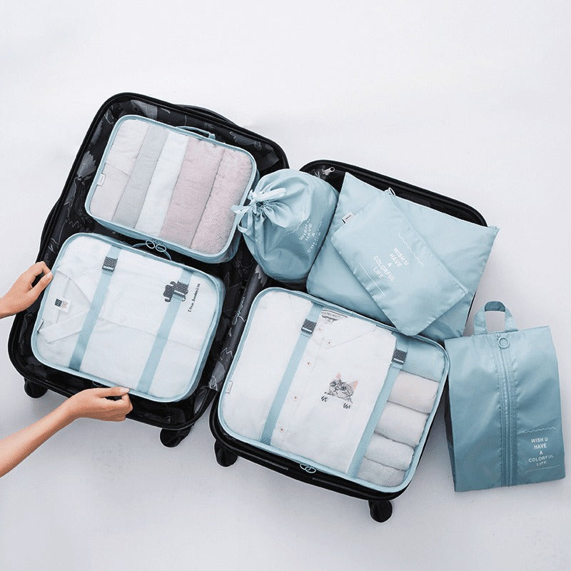 [PAGUE 4 LEVE 7] Kit 7 Bolsas Organizadoras Para Mala de Viagem STORAGE BAG - SUPER PROMOÇÃO POR TEMPO LIMITADO