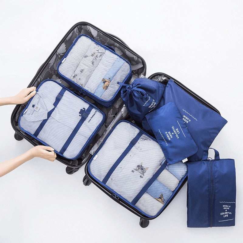 [PAGUE 4 LEVE 7] Kit 7 Bolsas Organizadoras Para Mala de Viagem STORAGE BAG - SUPER PROMOÇÃO POR TEMPO LIMITADO